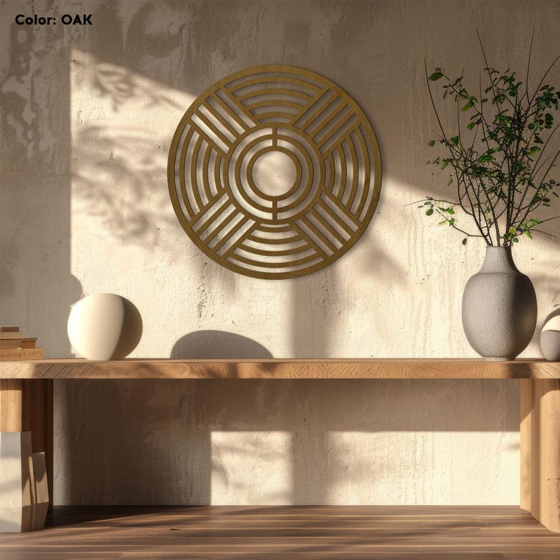 Round Geometric Circle Panel Multiple Finish Options